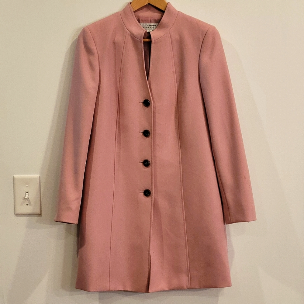 Tahari Pink Pea Coat
